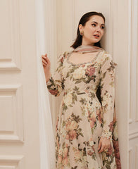 Lulusar skinnUnstitched Digital Printed silk Suit