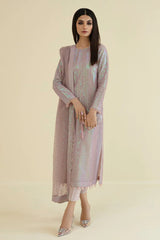 EMBROIDERED NET Pink Sequence UF-384