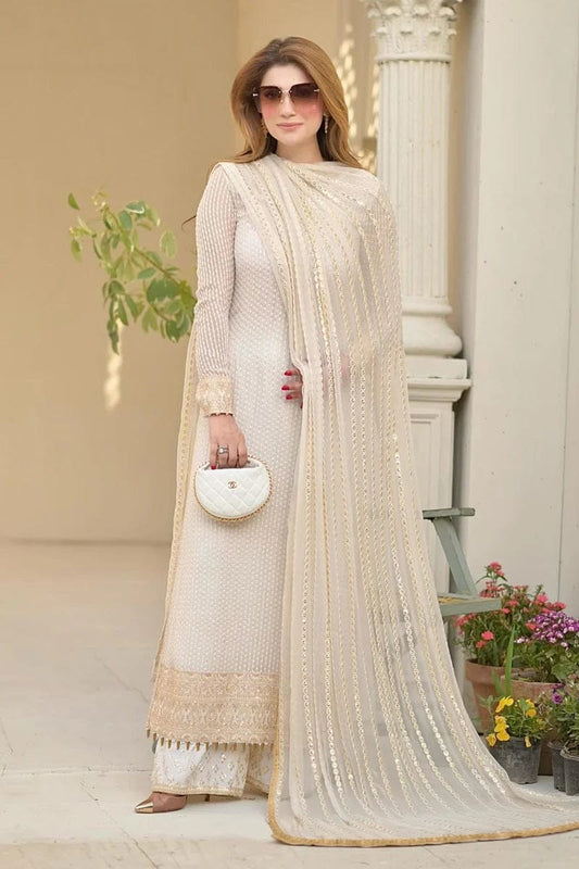 Erum Khan Chiffon Embroidered 3 Pc Unstitched Formal Collection