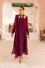 Azure Chiffon Merganda 3PC Suit