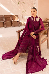 Azure Chiffon Merganda 3PC Suit