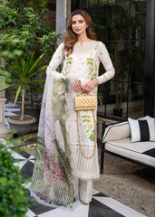 Crimson | Offwhite -  Lawn Collection 2025 Chickenkari