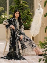 Bin Ilyas | Black - Luxury Chikankari Lawn Collection
