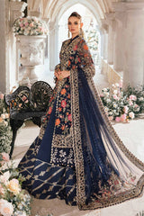 Maria B Organza Navy Blue