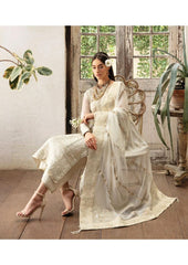 Gulaal Semi Pure Chiffon Cream
