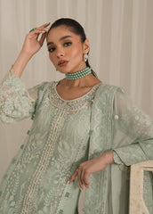 Gulaal Semi Pure Chiffon Ice Green