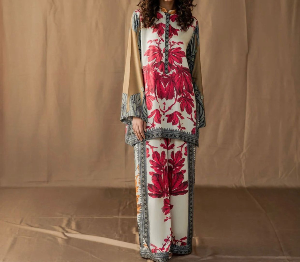 Shamoze Silk - 3 Piece - Digital Print  - Floral