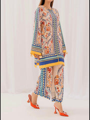 Shamoze Silk - 3 Piece - Digital Print - MultiColored