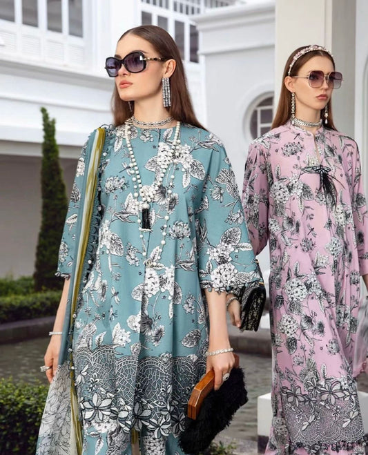Shamoze Silk - 3 Piece - Digital Print - MPT-1908