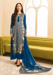 Shamoze Silk - 3 Piece - Digital Print - Grey