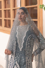 ZARI - Marium Hussain - Grey -  Formal Wear