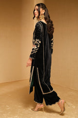 Emarlad Wear Exclusive Velvet Collection Khaka - Black - Velvet microo 9000