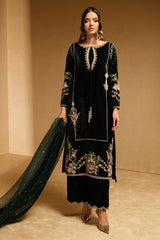Emarlad Wear Exclusive Velvet Collection Khaka - Black - Velvet microo 9000