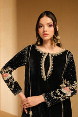 Emarlad Wear Exclusive Velvet Collection Khaka - Black - Velvet microo 9000
