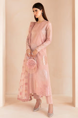 Jazmin | Embroidered Raw Silk - Peach