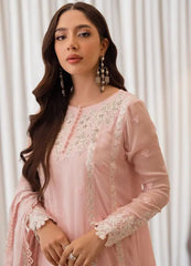 Azure | Unstitched 3 Piece Chiffon Collection -Pink Delight