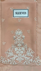 Azure | Unstitched 3 Piece Chiffon Collection -Pink Delight