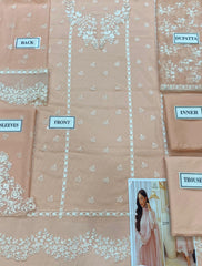 Azure | Unstitched 3 Piece Chiffon Collection -Pink Delight