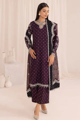 Jazmin - Embroidered Dark Purple