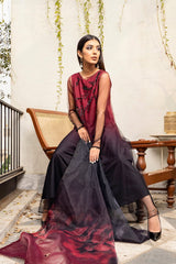 Lulusar - Tie N Dye | Maroon & black