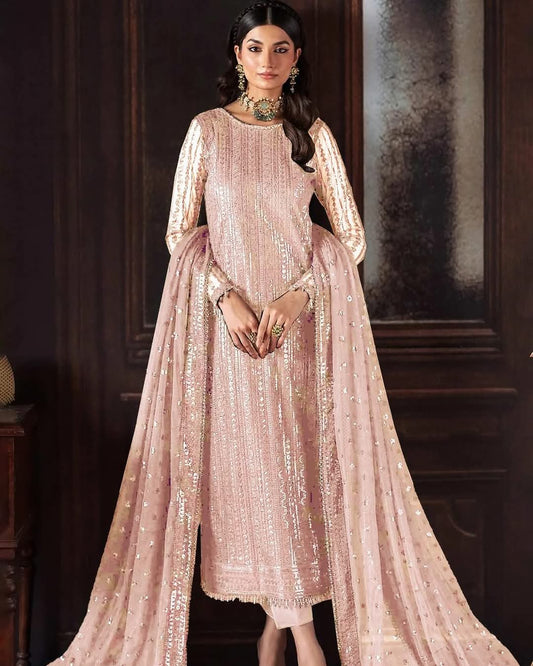 Zarif | Pink - Semi Pure Chiffon Collection