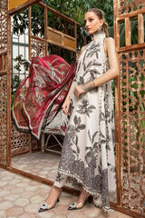 Maria B | Unstitched M.Prints | ANAAR WHITE MPT-1803-A