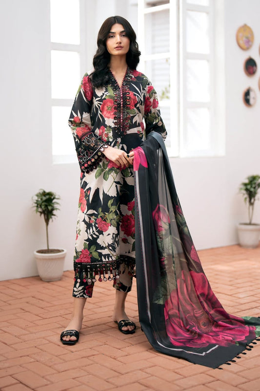 Barooque | Black - Khadija - Lawn Collection 2025