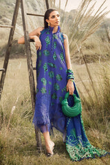 Maria B | Royal Blue - Lawn & Chiffon Dupatta Collection