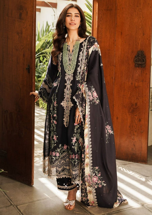 Maryam & Maria | Black - Lawn Collection
