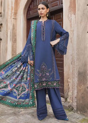 Maria B MPT-2405-A | Navy Blue - Lawn Eid Collection