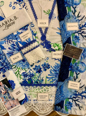 Maria B MPT-2510-B | White & Blue Butterfly - Lawn Eid Collection