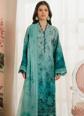 Afrozeh | Aqua Green Tie & Die - Lawn Chikankari Collection