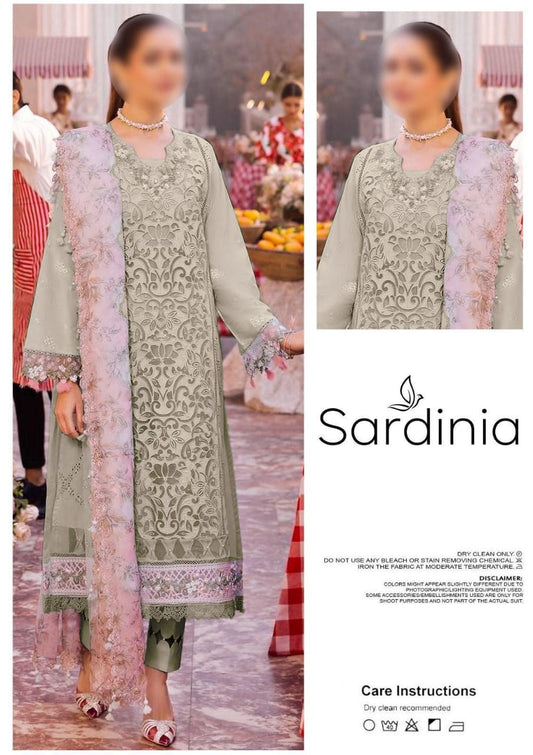 Sardinia | Pista Green - Cotton Chikankari Collection