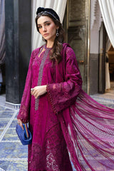 Maria B D-2502-B | Magenta - Summer Cotton Chikankari Collection