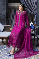 Maria B D-2502-B | Magenta - Summer Cotton Chikankari Collection