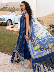 Bin Ilyas | Navy blue - Summer Cotton Chikankari Collection