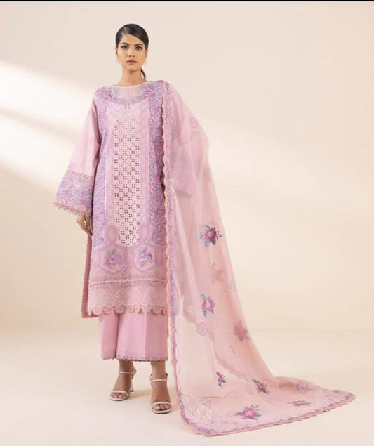 Sapphire | Pink - Chikankari Lawn Collection