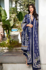 Maria B | Navy Blue - Luxury Lawn Collection