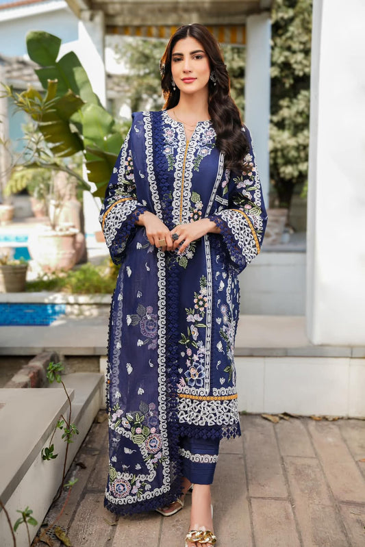 Maria B | Navy Blue - Luxury Lawn Collection