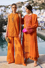 Maria B D-2505-B | Orange - Chikankari Collection