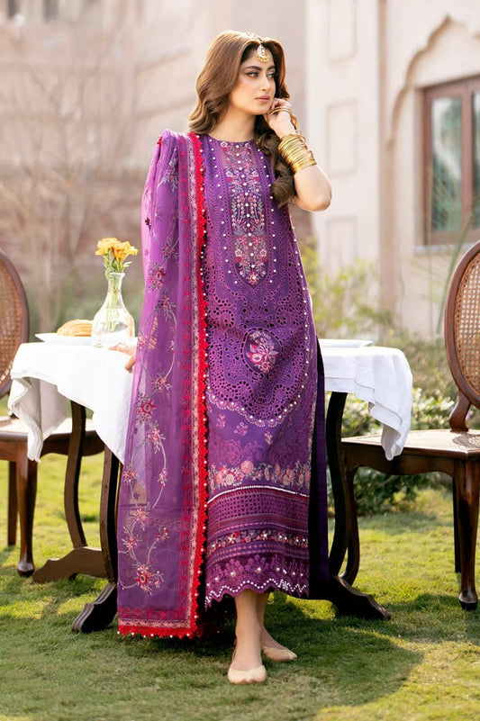 Bin Ilyas | Purple - Cotton Chikankari Collection