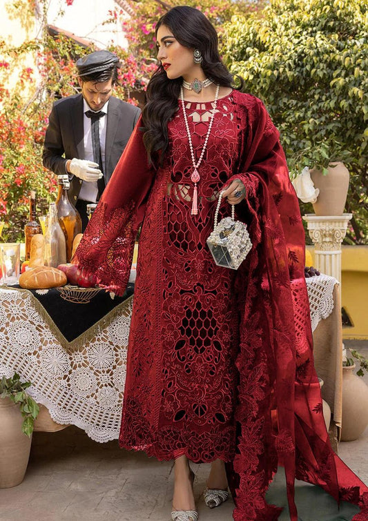 Bin Ilyas | Maroon - Chikankari  Collection