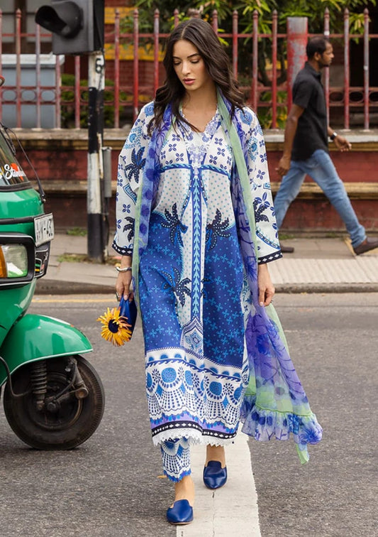 Mushq | Blue & White - Lawn Collection