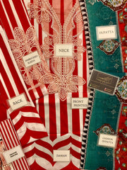 Maria B M-Print MPT-2609-A | Red & White Stripe  -  Lawn With Chiffon Dupatta Collection