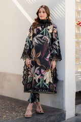 Baroque | Black Multi(DW) - Luxury Lawn Collection 2025