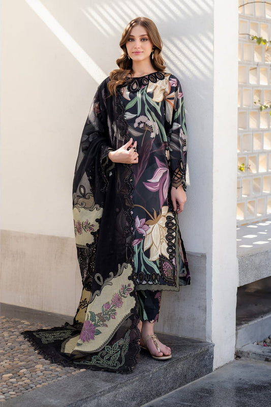 Baroque | Black Multi(DW) - Luxury Lawn Collection 2025