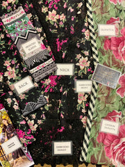 Elaf EL-05-BELLEZE-25 | Black - Lawn Chiffon Dupatta Collection