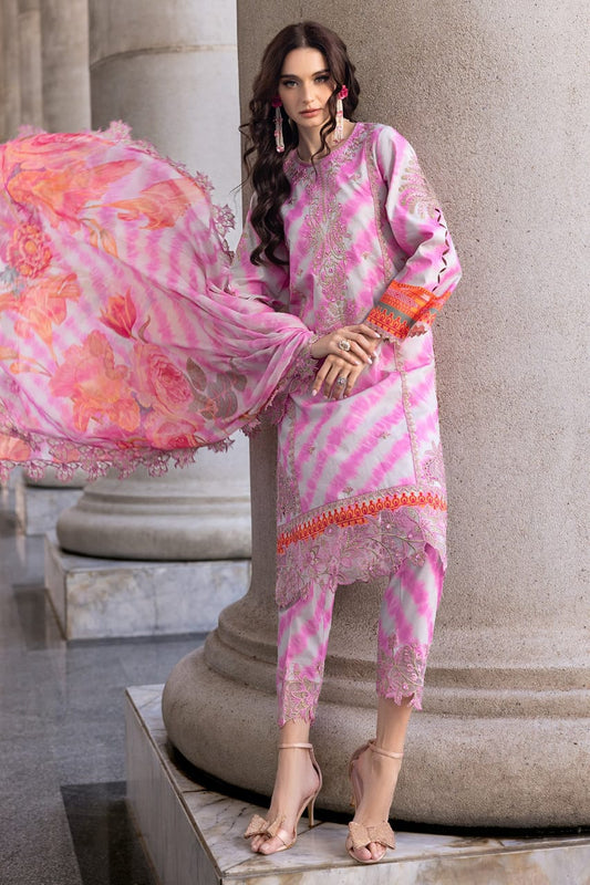 Charizma | Pink - Pure Lawn With Silk Dupatta