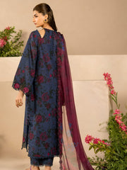 Iznik EFL-12 | Blue & Red - Lawn Collection
