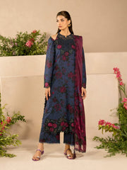 Iznik EFL-12 | Blue & Red - Lawn Collection